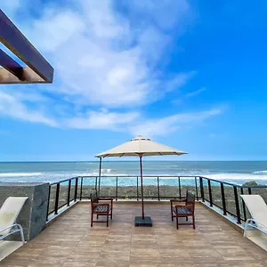 Em Barra Velha, Pe Na Areia E Vista Mar Apartamento